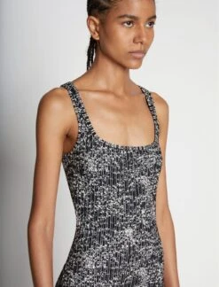 Proenza Schouler White Label | Speckle Knit Dress - Pearl/Black 9 Proenza Schouler White Label | Speckle Knit Dress - Pearl/Black -Clothing Best Sale 18511588 42123317 1320