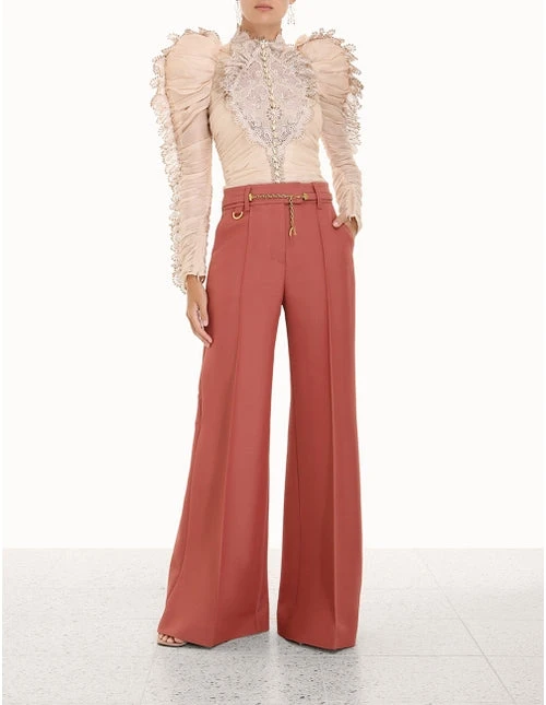 Zimmermann | Kaleidoscope Wide Leg Pant - Lipstick 2 Zimmermann | Kaleidoscope Wide Leg Pant - Lipstick - Image 2