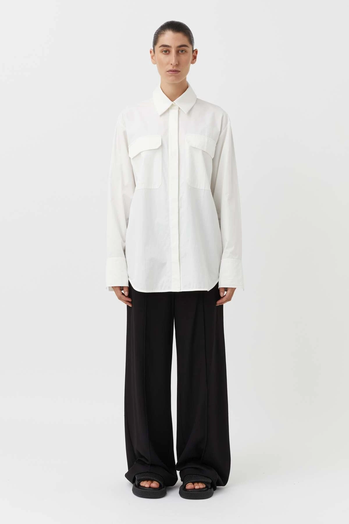 CAMILLA AND MARC | Hazel Oversized Shirt - White 4 CAMILLA AND MARC | Hazel Oversized Shirt - White - Image 4