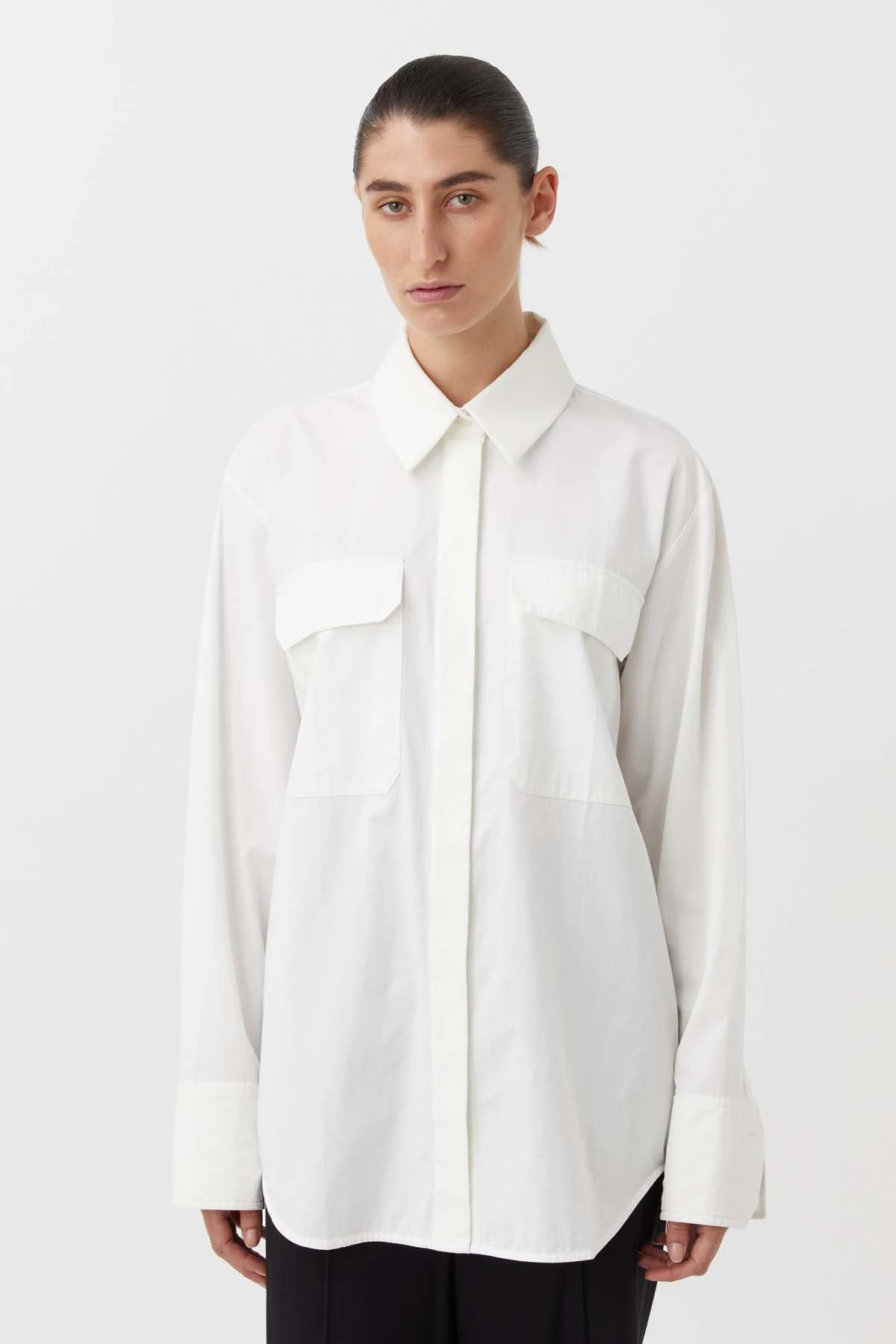 CAMILLA AND MARC | Hazel Oversized Shirt - White 2 CAMILLA AND MARC | Hazel Oversized Shirt - White - Image 2