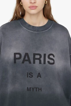 Anine Bing | Jaci Sweatshirt Myth Paris - Charcoal -Clothing Best Sale AB JACI SWEATSHIRT MYTH PARIS CHARCOALA 08 5225 010B 2014 1700x f40c268e 9f9b 4b84 a55c 75d8c976ee2d