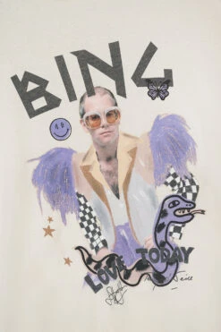Anine Bing | Lili Tee Elton John - Cream -Clothing Best Sale AB LILI TEE AB X TO X ISCREAMCOLOUR ELTON JOHN CREAMA 08 2140 170B 1 1700x 8c2a6e17 32a2 4217 9bff 34466e8aafaa