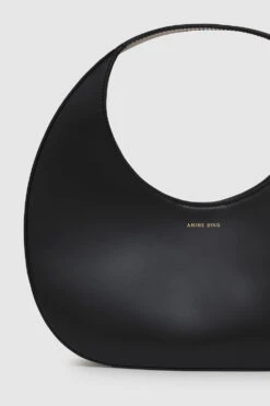 Anine Bing | Luna Bag - High Shine Black -Clothing Best Sale AB LUNA BAG HIGH SHINE BLACKA 13 0140 050 6 1700x d6fbb3e1 eddf 434c abbb 91758b758910