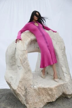 Acler | Flint Dress - Flamingo Mix 9 Acler | Flint Dress - Flamingo Mix -Clothing Best Sale AC2204074D FLINT DRESS FLAMINGO MIX