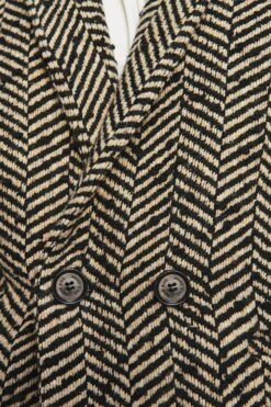 Anine Bing | Fishbone Blazer - Cream And Black -Clothing Best Sale ANINE BING FISHBONE BLAZER CREAM AND BLACK A 01 2001 001 0133 1 985x ff8795f9 a9f2 4dcc 9aa7 aa32b6ee2e35