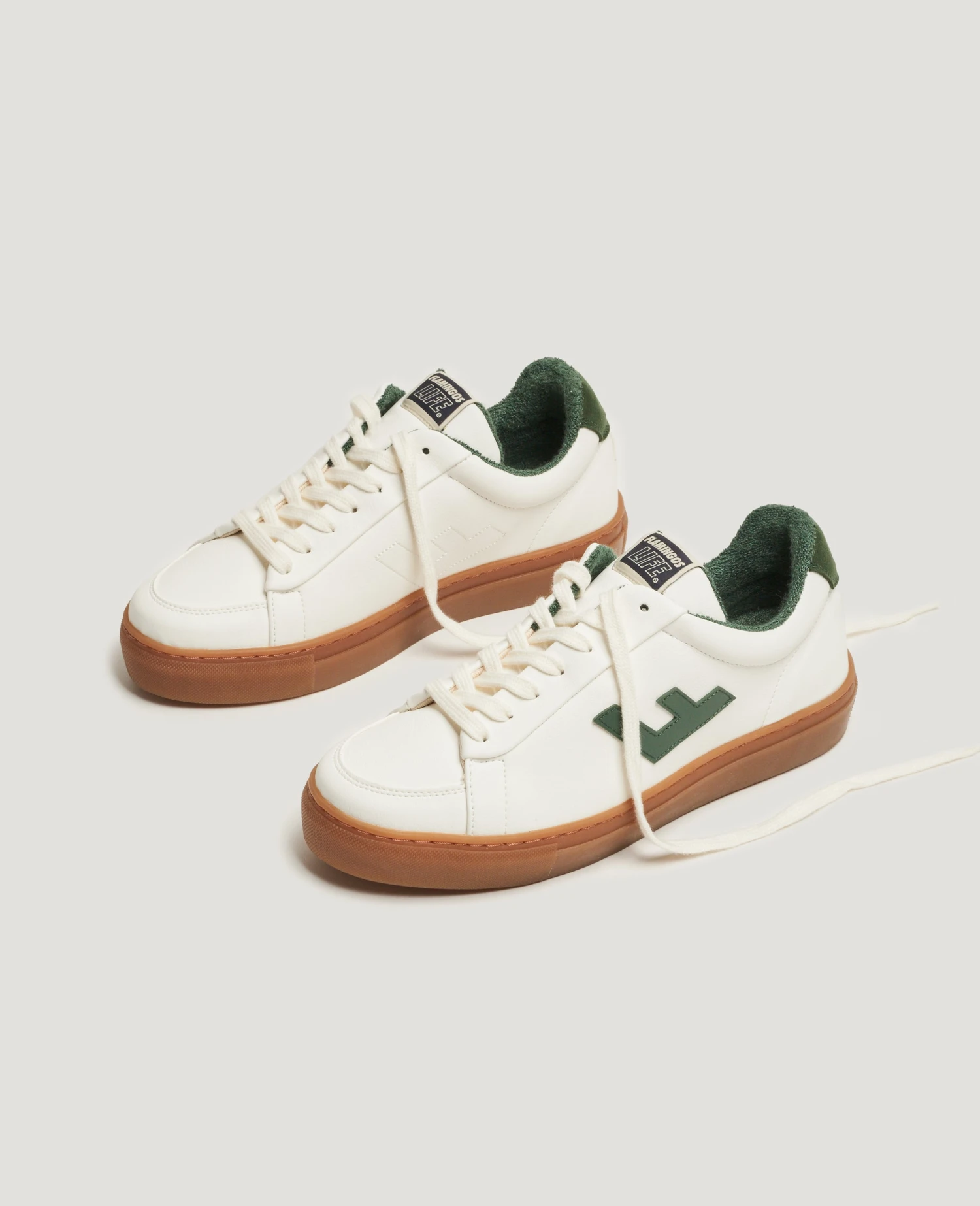 Flamingos Life | Classic 70s Sneaker - Forest / Caramel 6 Flamingos Life | Classic 70s Sneaker - Forest / Caramel - Image 6