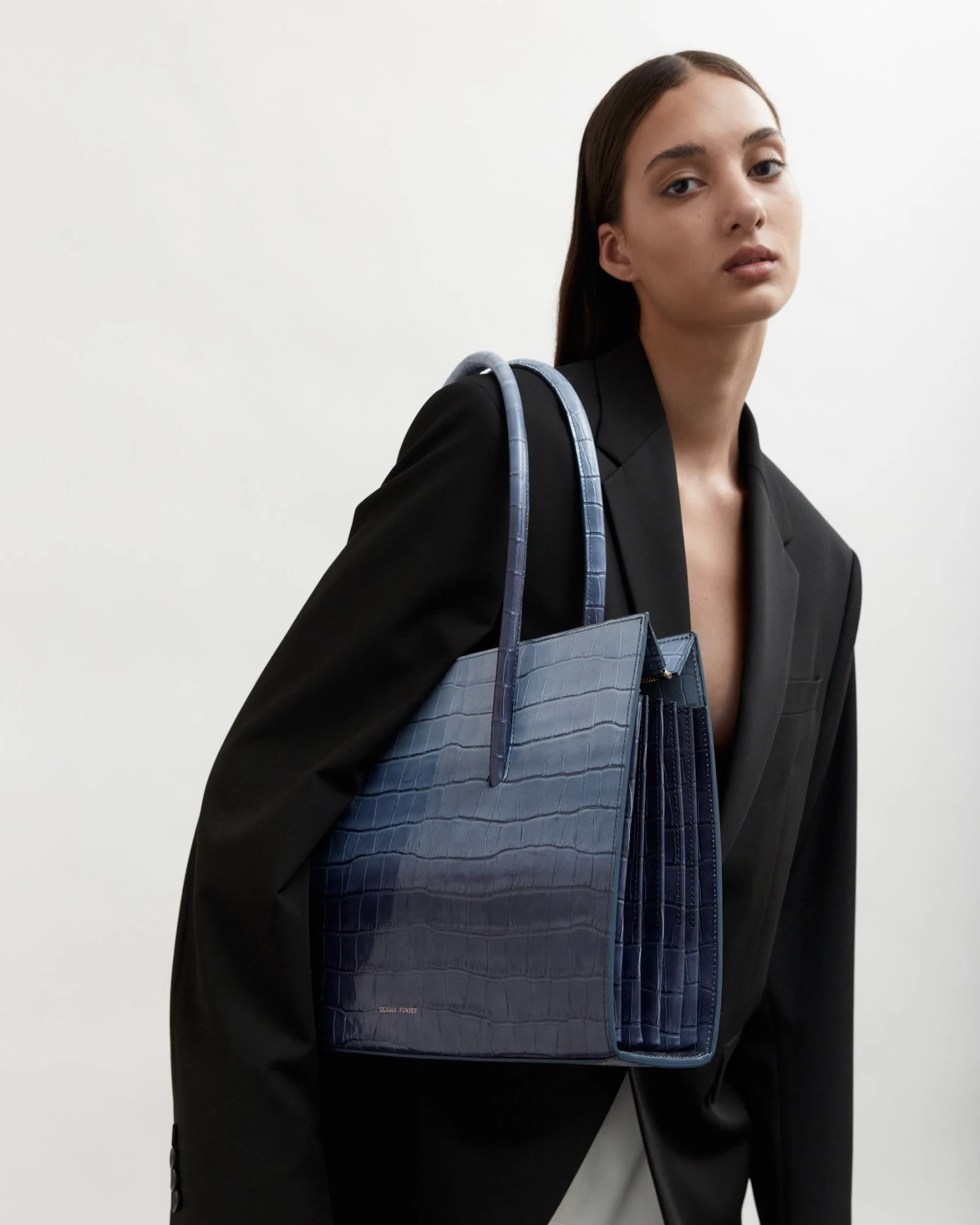 Deadly Ponies | Crush Tote Maxi Croc - Dusk 4 Deadly Ponies | Crush Tote Maxi Croc - Dusk - Image 4