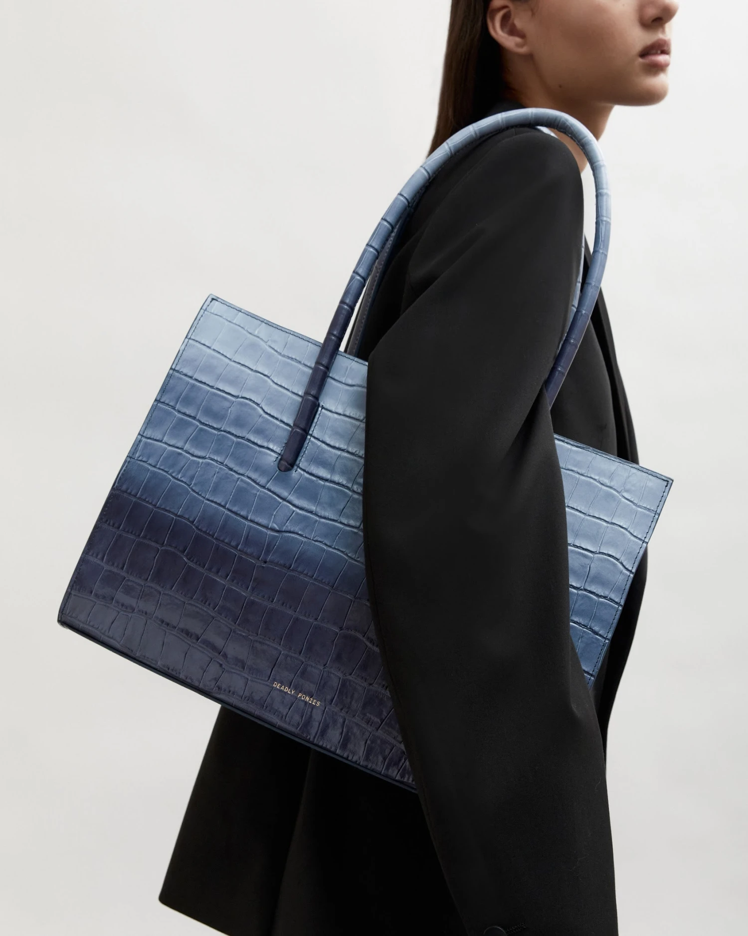 Deadly Ponies | Crush Tote Maxi Croc - Dusk 2 Deadly Ponies | Crush Tote Maxi Croc - Dusk - Image 2