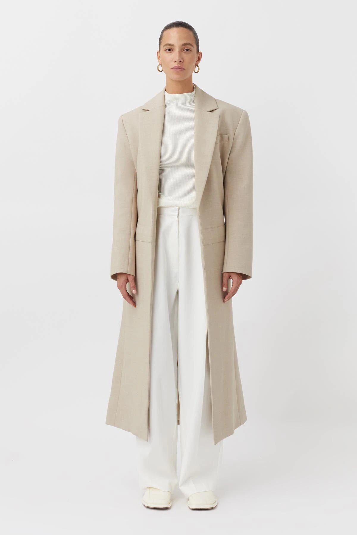 CAMILLA AND MARC | Wells High Waisted Pant - Cream 3 CAMILLA AND MARC | Wells High Waisted Pant - Cream - Image 3