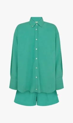 Araminta James | Malibu Shirt Set - Light Emerald