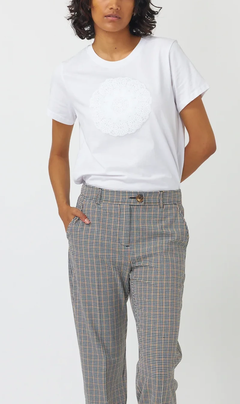 Kate Sylvester | Doily T.Shirt - White 1 Kate Sylvester | Doily T.Shirt - White