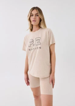 P.E NATION PE Nation | Heads Up Tee - Warm Grey Marle -Clothing Best Sale PENATION D2 Q3 MAIN SEP22 S30 045 800x 2ebfe313 37a7 444c a7a0 206736f10364