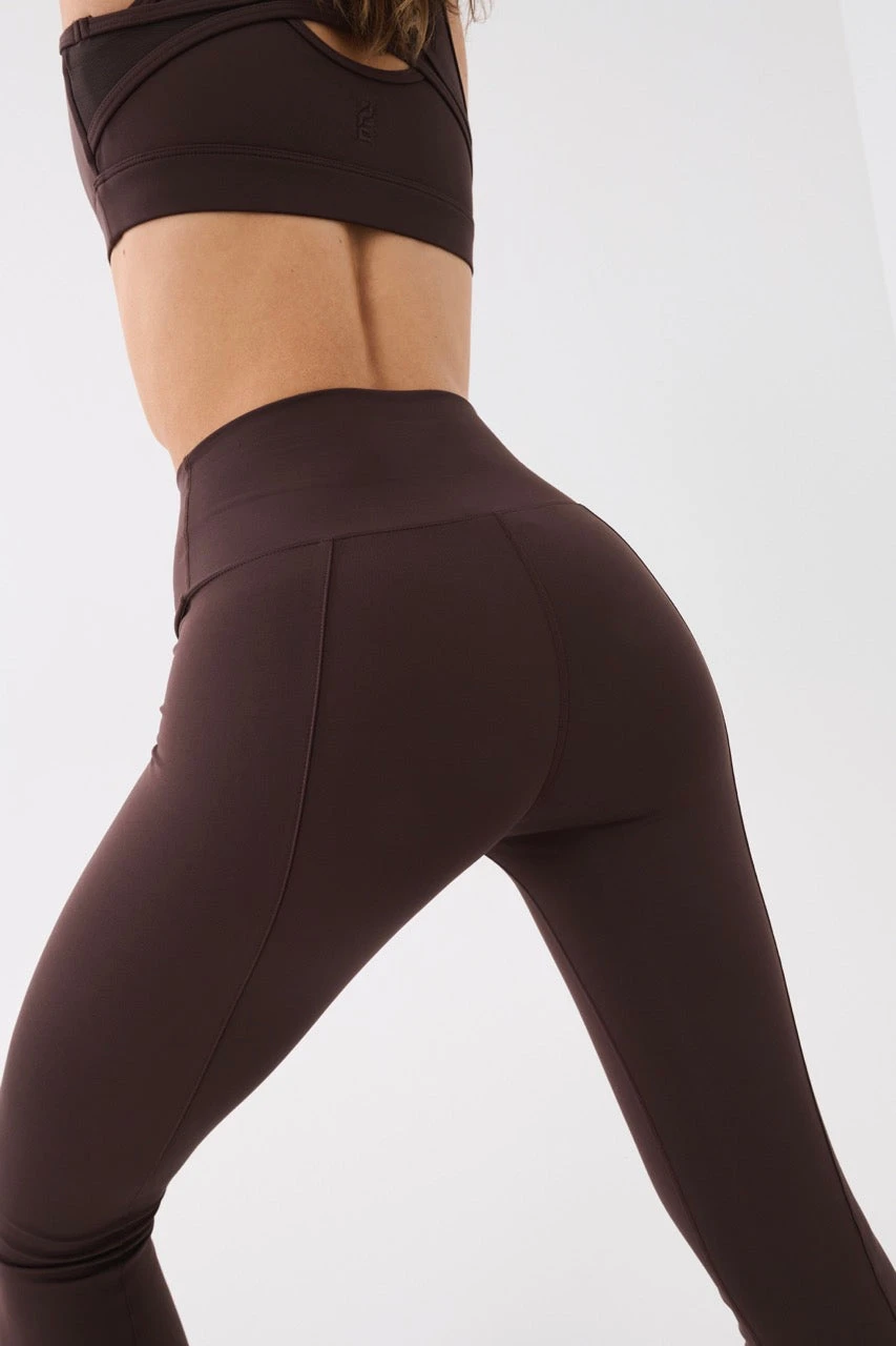 P.E NATION | Full Force Legging - Coffee Bean 4 P.E NATION | Full Force Legging - Coffee Bean - Image 4