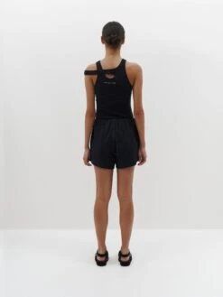 Bassike | Seersucker Pull On Mini Short - Black -Clothing Best Sale SS22WFB78 seersucker pull on mini short black BACK 2000x 2d92ad69 9cd5 4dc5 bc9b 065761eba6df