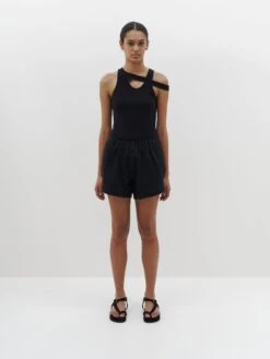 Bassike | Seersucker Pull On Mini Short - Black -Clothing Best Sale SS22WFB78 seersucker pull on mini short black FULL 2000x c05e0973 91b8 4757 8b5d aac60cd2e0fc
