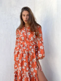 Caitlin Crisp | Monaco Dress - Aperol -Clothing Best Sale ScreenShot2022 10 10at11.28.34AM