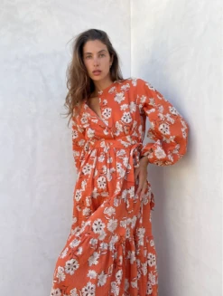 Caitlin Crisp | Monaco Dress - Aperol -Clothing Best Sale ScreenShot2022 10 10at11.28.46AM