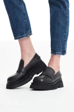 Karen Walker | Bea Chunky Loafer - Black -Clothing Best Sale bea chunky loafer kwf011 black 5 0126313001639344307