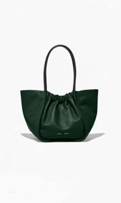 Proenza Schouler | Large Ruched Tote - Dark Green