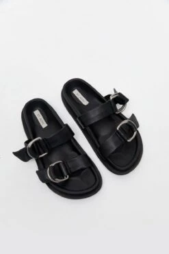 ST. AGNI | Ring Detail Slide - Black 12 ST. AGNI | Ring Detail Slide - Black -Clothing Best Sale p e335cbf8 68b0 4b64 97c9 112bae0b65ab