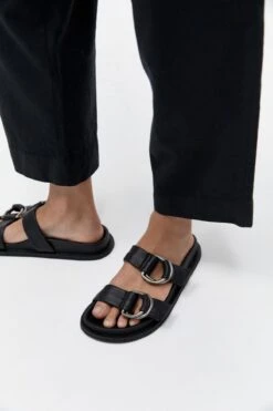 ST. AGNI | Ring Detail Slide - Black 9 ST. AGNI | Ring Detail Slide - Black -Clothing Best Sale p f23ad6c5 5c8f 4a13 a935 cd5d5569d137