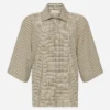 St Agni | Short Sleeve Cotton Shirt - Bijou Check